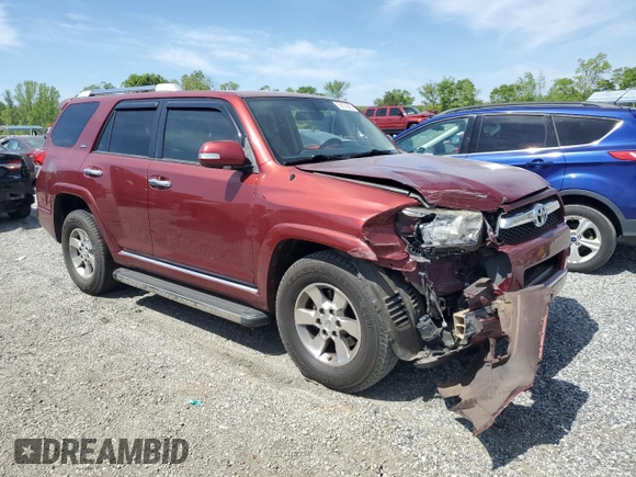 2012 Toyota 4Runner SR5 with VIN JTEZU5JRXC5041888, listed as a Copart auction lot 53674585 with 154,700 mi miles and Salvage title. Bid and sale history available at DreamBid. Image 4.
