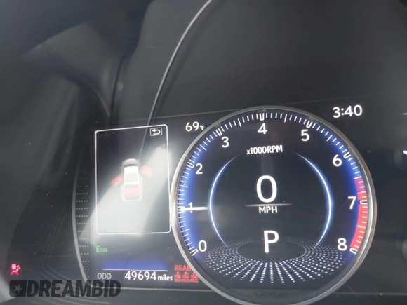 2019 Lexus ES with VIN 58ABZ1B15KU023025, listed as a IAAI auction lot 41913830 with 49,694 mi miles. Bid and sale history available at carsss.com. Image 15.