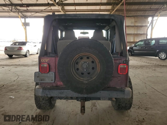 2003 Jeep Wrangler Sahara with VIN 1J4FA59S03P336844, listed as a Copart auction lot 49290345 with 167,726 mi miles and Salvage title. Bid and sale history available at DreamBid. Image 6.