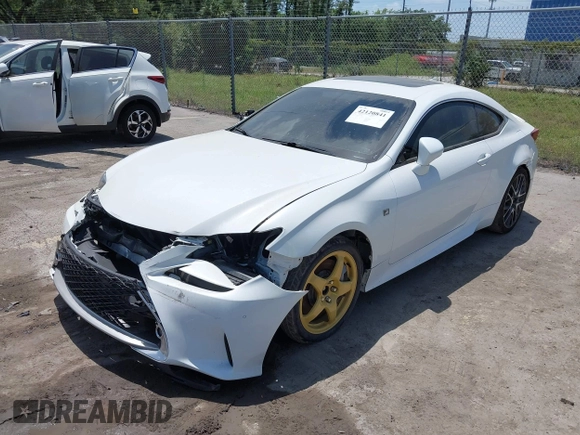 2015 Lexus RC 350 F Sport with VIN JTHHE5BC3F5008628, listed as a IAAI auction lot 42120841 with 116,527 mi miles and . Bid and sale history available at DreamBid. Image 2.
