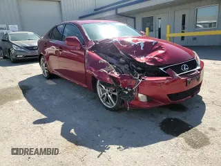 2008 Lexus IS 350 with VIN JTHBE262685018336, listed as a Copart auction lot 52635385 with 144,233 mi miles and Salvage title. Bid and sale history available at DreamBid. Image 11.