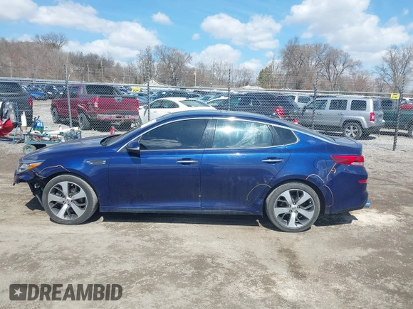 2019 Kia Optima LX with VIN 5XXGT4L30KG283410, listed as a IAAI auction lot 41899185 with 100,189 mi miles and . Bid and sale history available at carsss.com. Image 14.