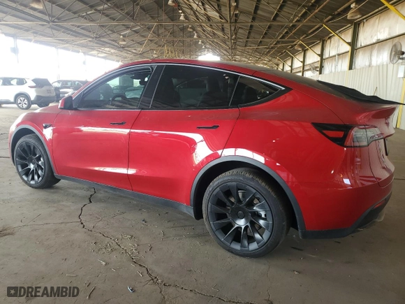 2023 Tesla Model Y Long Range with VIN 7SAYGDEE1PF893126, listed as a Copart auction lot 50743895 with 19,861 mi miles and Salvage Title. Bid and sale history available at carsss.com. Image 2.