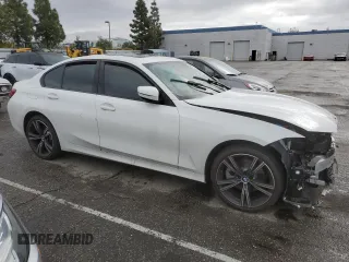2023 BMW 3 Series 330i with VIN 3MW69FF00P8D78939, listed as a Copart auction lot 48805775 with 0 mi miles and Salvage Title. Bid and sale history available at carsss.com. Image 4.