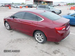 2015 Chrysler 200 Limited with VIN 1C3CCCAB4FN602566, listed as a IAAI auction lot 42173381 with 250,808 mi miles. Bid and sale history available at carsss.com. Image 3.
