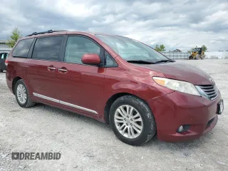 2011 Toyota Sienna XLE AAS with VIN 5TDYK3DC8BS115982, listed as a Copart auction lot 57791955 with 275,440 mi miles and Non repairable. Bid and sale history available at DreamBid. Image 4.