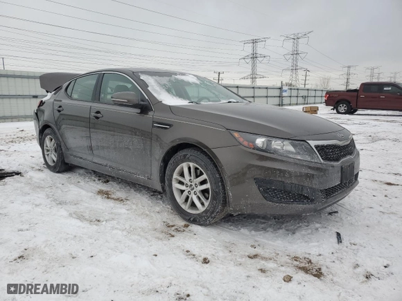 2011 Kia Optima LX with VIN KNAGM4A77B5186922, listed as a Copart auction lot 45537365 with 142,430 mi miles and Salvage Title. Bid and sale history available at carsss.com. Image 4.