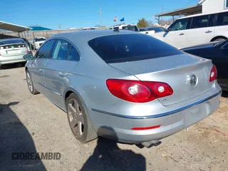 2011 Volkswagen CC Lux Plus with VIN WVWHN7AN6BE718214, listed as a IAAI auction lot 41381579 with 122,545 mi miles. Bid and sale history available at carsss.com. Image 3.