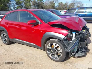 2022 Hyundai Kona Limited with VIN KM8K53A31NU789002, listed as a IAAI auction lot 41299502 with 44,424 mi miles. Bid and sale history available at carsss.com. Image 1.