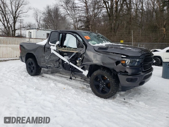 2021 Ram 1500 Big Horn with VIN 1C6SRFBT0MN827313, listed as a Copart auction lot 46111655 with 39,451 mi miles and Salvage Title. Bid and sale history available at carsss.com. Image 4.