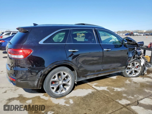2017 Kia Sorento SX with VIN 5XYPKDA52HG321604, listed as a Copart auction lot 49330715 with 57,348 mi miles and Non repairable. Bid and sale history available at DreamBid. Image 3.