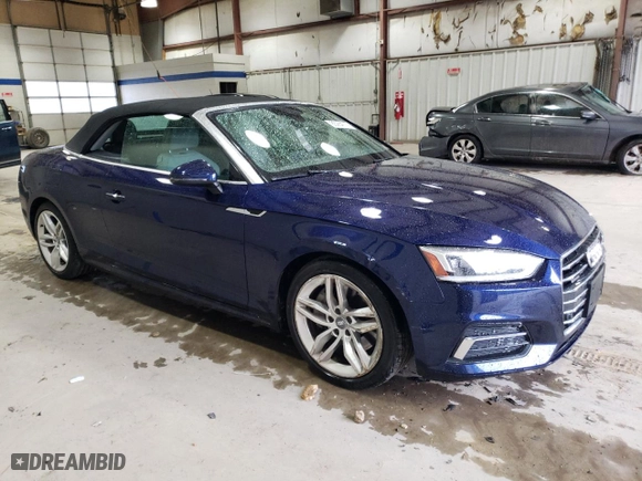 2019 Audi A5 Cabriolet Premium Plus with VIN WAUYNGF58KN002811, listed as a Copart auction lot 85284114 with NaN miles and Salvage Title. Bid and sale history available at carsss.com. Image 4.