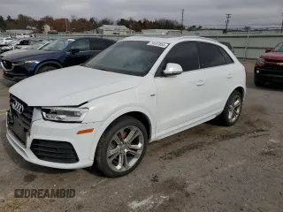 2017 Audi Q3 Prestige with VIN WA1GCCFS3HR015724, listed as a Copart auction lot 79187854 with 0 mi miles and Salvage Title. Bid and sale history available at carsss.com. Image 1.