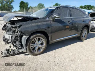 2012 Lexus RX 450h with VIN JTJBC1BA8C2431851, listed as a Copart auction lot 57777255 with 132,325 mi miles and Salvage title. Bid and sale history available at DreamBid. Image 1.