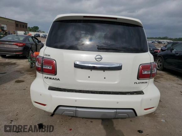 2018 Nissan Armada Platinum с VIN JN8AY2NE2J9730460, выставлен на аукционе Copart как лот 54322235 с пробегом 106 828 миль миль и Списание • Salvage title. История ставок и продаж доступна на DreamBid. Изображение 6.