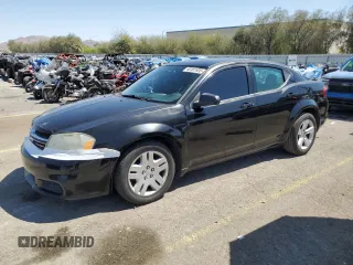 2014 Dodge Avenger SE with VIN 1C3CDZAB8EN215730, listed as a Copart auction lot 52381935 with 134,173 mi miles and Salvage Title. Bid and sale history available at DreamBid. Image 1.