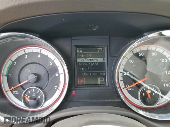 2012 Dodge Durango SXT with VIN 1C4RDHAGXCC335579, listed as a Copart auction lot 56032585 with 194,701 mi miles and Clean Title. Bid and sale history available at DreamBid. Image 9.