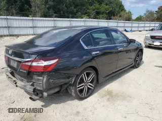 2016 Honda Accord Sport with VIN 1HGCR2F59GA077697, listed as a Copart auction lot 61050615 with 148,033 mi miles and Salvage title. Bid and sale history available at DreamBid. Image 3.