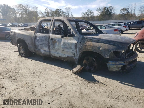 2005 Dodge Ram 2500 SLT with VIN 3D7KS28C55G865858, listed as a Copart auction lot 80547924 with 0 mi miles and Salvage Title. Bid and sale history available at carsss.com. Image 4.