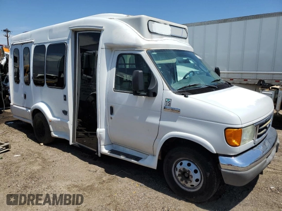 2006 Ford Econoline Commercial с VIN 1FDWE35L16DA28662, выставлен на аукционе Copart как лот 57047885 с пробегом 152 159 миль миль и Чистый • Clean title. История ставок и продаж доступна на DreamBid. Изображение 4.