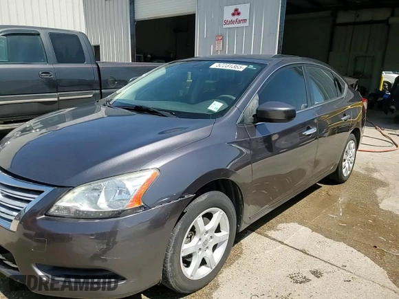 2014 Nissan Sentra SV with VIN 3N1AB7AP0EY216899, listed as a Copart auction lot 52231365 with 191,453 mi miles and Salvage Title. Bid and sale history available at DreamBid. Image 13.