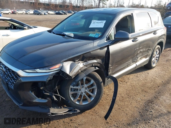 2020 Hyundai Santa Fe Essential with VIN 5NMS2CAD0LH299726, listed as a IAAI auction lot 41752451 with 49,135 mi miles. Bid and sale history available at carsss.com. Image 6.