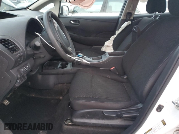 2017 Nissan LEAF S with VIN 1N4BZ0CPXHC302029, listed as a Copart auction lot 87067414 with 48,658 mi miles and Salvage Title. Bid and sale history available at carsss.com. Image 7.