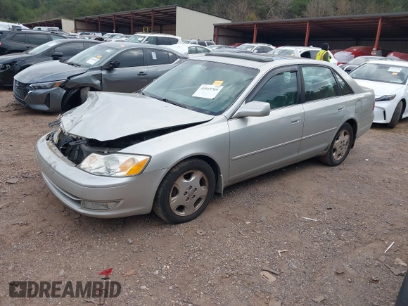 2003 Toyota Avalon XL with VIN 4T1BF28B33U329115, listed as a IAAI auction lot 41015769 with 166,726 mi miles and . Bid and sale history available at carsss.com. Image 2.