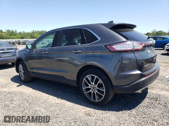 2015 Ford Edge Titanium z VIN 2FMPK4K8XFBB98334, wystawiony jako Copart lot #56953495 z przebiegiem 110 129 mil mil oraz Szkody całkowita. Historia ofert i sprzedaży dostępna na DreamBid. Obrazek 2.