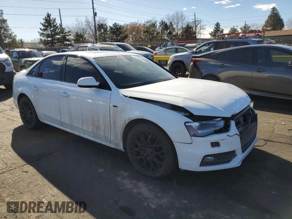 2016 Audi A4 Premium with VIN WAUBFAFL7GN013787, listed as a Copart auction lot 44572705 with 97,494 mi miles and Salvage Title. Bid and sale history available at carsss.com. Image 4.