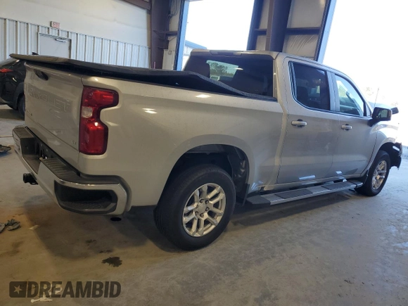 2022 Chevrolet Silverado 1500 LT with VIN 1GCPACEK9NZ503679, listed as a Copart auction lot 81778704 with 22,644 mi miles and Salvage Title. Bid and sale history available at carsss.com. Image 3.