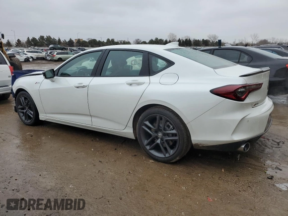 2024 Acura TLX w/A-Spec Package with VIN 19UUB6F54RA000075, listed as a Copart auction lot 43120325 with 9,995 mi miles and Salvage Title. Bid and sale history available at carsss.com. Image 2.