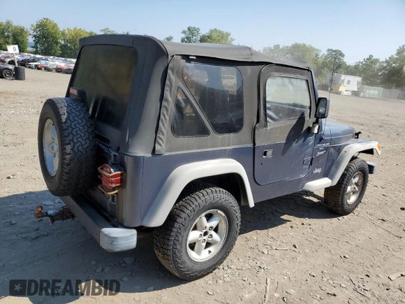 2001 Jeep Wrangler Sport with VIN 1J4FA49S41P352844, listed as a Copart auction lot 69216924 with 160,129 mi miles and Clean Title. Bid and sale history available at carsss.com. Image 3.