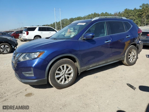2017 Nissan Rogue SV with VIN 5N1AT2MN0HC744376, listed as a Copart auction lot 77420264 with 160839 miles and Salvage Title. Bid and sale history available at carsss.com. Image 1.