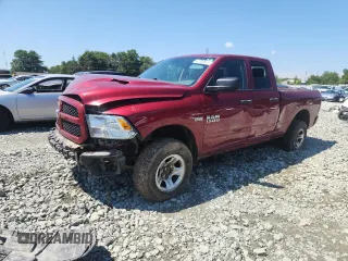2014 Ram 1500 Express with VIN 1C6RR7FT7ES186193, listed as a Copart auction lot 62338825 with 158,588 mi miles and Salvage title. Bid and sale history available at DreamBid. Image 1.