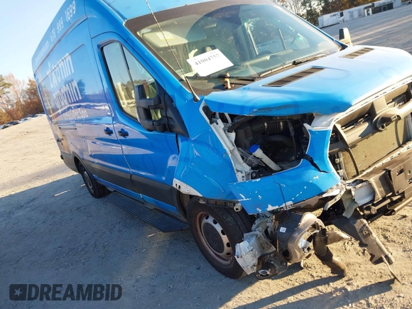 2023 Ford Transit Cargo with VIN 1FTBW3X8XPKB71163, listed as a IAAI auction lot 41004757 with 17,340 mi miles and . Bid and sale history available at carsss.com. Image 1.