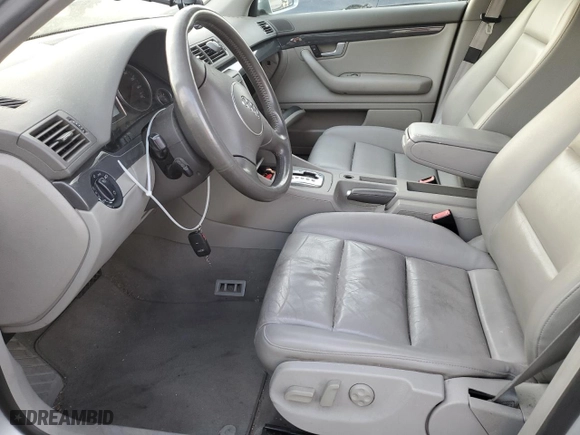 2005 Audi A4 1.8T with VIN WAUJC68EX5A065001, listed as a Copart auction lot 77533784 with 128,124 mi miles and Salvage Title. Bid and sale history available at carsss.com. Image 7.