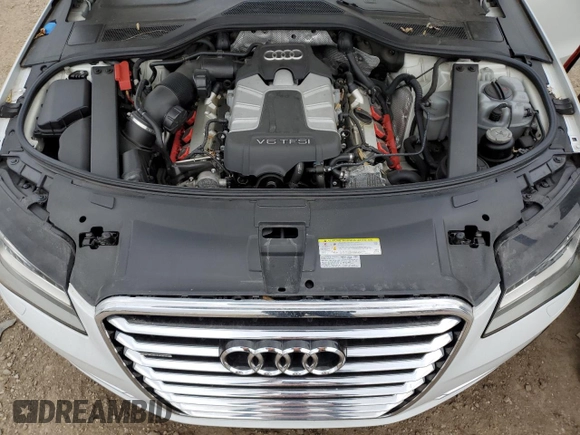 2013 Audi A8 3.0L with VIN WAURGAFD6DN004840, listed as a Copart auction lot 53507355 with 92,207 mi miles and Clean title. Bid and sale history available at DreamBid. Image 11.