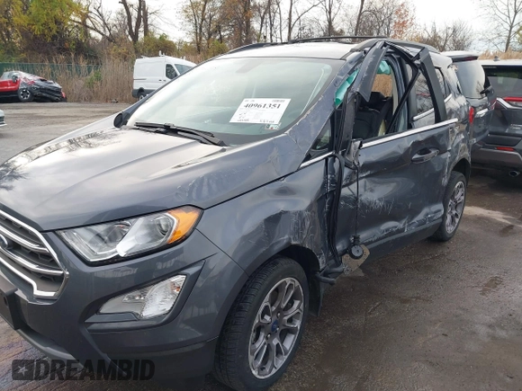 2021 Ford EcoSport Titanium z VIN MAJ6S3KL0MC403516, wystawiony jako IAAI lot #40961351 z przebiegiem 42 158 mil mil oraz . Historia ofert i sprzedaży dostępna na DreamBid. Obrazek 6.