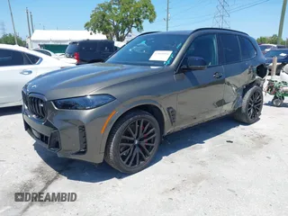 2024 BMW X5 M60i with VIN 5UX33EU04R9U60278, listed as a IAAI auction lot 42060054 with 18,215 mi miles. Bid and sale history available at carsss.com. Image 20.