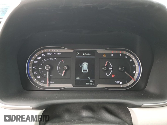 2023 Hyundai Tucson SEL with VIN 5NMJBCAE3PH261921, listed as a Copart auction lot 52076995 with 19,558 mi miles and Salvage Title. Bid and sale history available at DreamBid. Image 9.