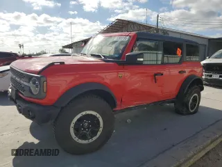 2023 Ford Bronco z VIN 1FMEE5DP6PLC01420, wystawiony jako Copart lot #52883195 z przebiegiem 11 620 mil mil oraz Szkoda całkowita • Salvage title. Historia ofert i sprzedaży dostępna na DreamBid. Obrazek 1.