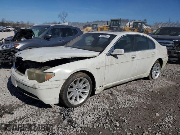 2002 BMW 7 Series 745i with VIN WBAGL63462DP54424, listed as a Copart auction lot 85921814 with Not Provided miles and Clean Title. Bid and sale history available at DreamBid. Image 1.