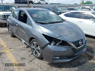 2019 Nissan LEAF SV z VIN 1N4AZ1CP8KC301860, wystawiony jako IAAI lot #42038649 z przebiegiem 62 380 mil mil oraz . Historia ofert i sprzedaży dostępna na DreamBid. Obrazek 1.