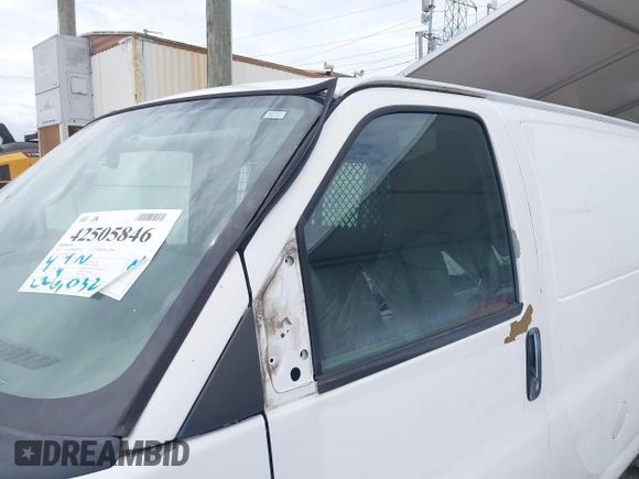2012 Chevrolet Express Cargo with VIN 1GCSGAFX1C1138823, listed as a IAAI auction lot 42505846 with 226,032 mi miles and . Bid and sale history available at DreamBid. Image 19.