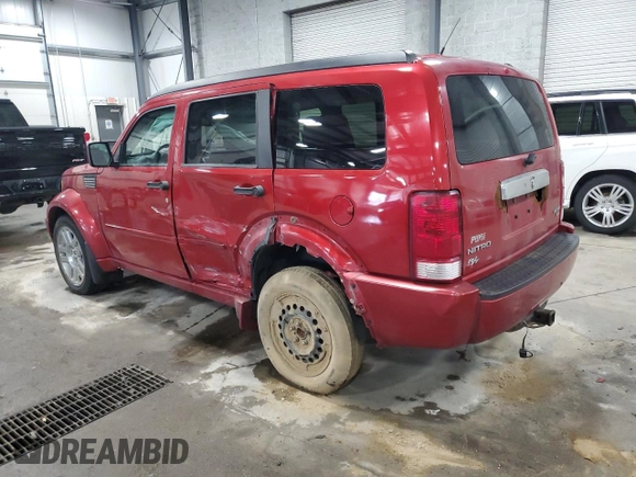 2008 Dodge Nitro R/T with VIN 1D8GU58628W129571, listed as a Copart auction lot 48071265 with 195,904 mi miles and Salvage Title. Bid and sale history available at DreamBid. Image 2.