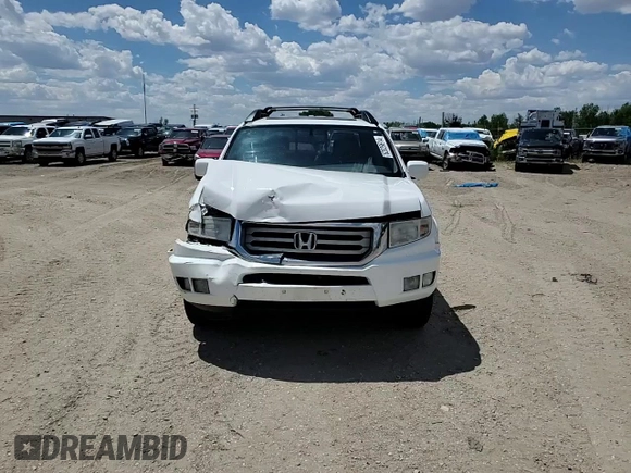 2014 Honda Ridgeline RTL with VIN 5FPYK1F53EB009121, listed as a Copart auction lot 62029614 with Not Provided miles and Clean Title. Bid and sale history available at carsss.com. Image 10.