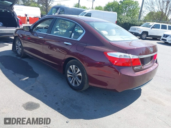 2013 Honda Accord LX z VIN 1HGCR2F39DA140100, wystawiony jako IAAI lot #41872846 z przebiegiem 160 088 mil mil oraz . Historia ofert i sprzedaży dostępna na DreamBid. Obrazek 3.