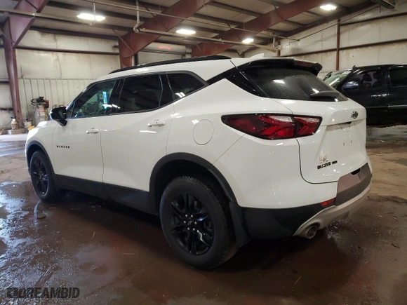 2022 Chevrolet Blazer LT with VIN 3GNKBJRS7NS145282, listed as a Copart auction lot 43135975 with 28,368 mi miles and Salvage Title. Bid and sale history available at carsss.com. Image 2.