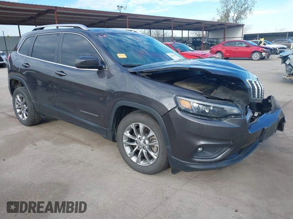 2020 Jeep Cherokee Latitude Plus with VIN 1C4PJLLB5LD639711, listed as a IAAI auction lot 41261752 with 35,609 mi miles. Bid and sale history available at carsss.com. Image 1.